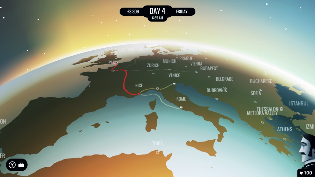 Picture of 80 Days's world map.